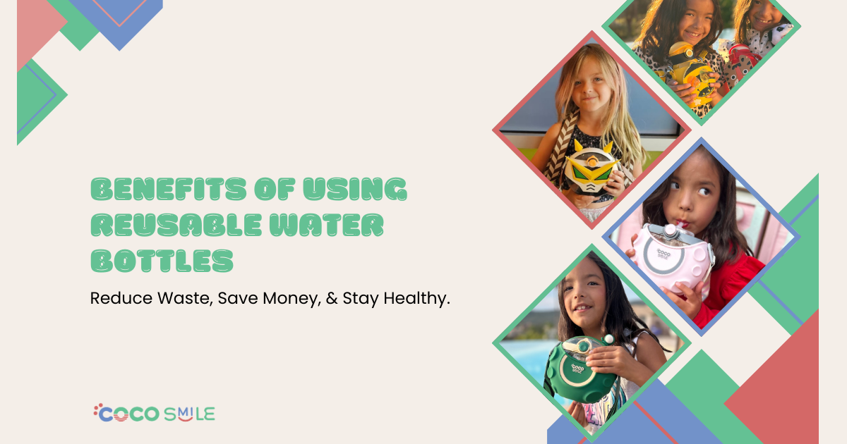 Discover the benefits of reusable water bottles: reduce waste, save money, stay healthy! - Cocosmile Cups