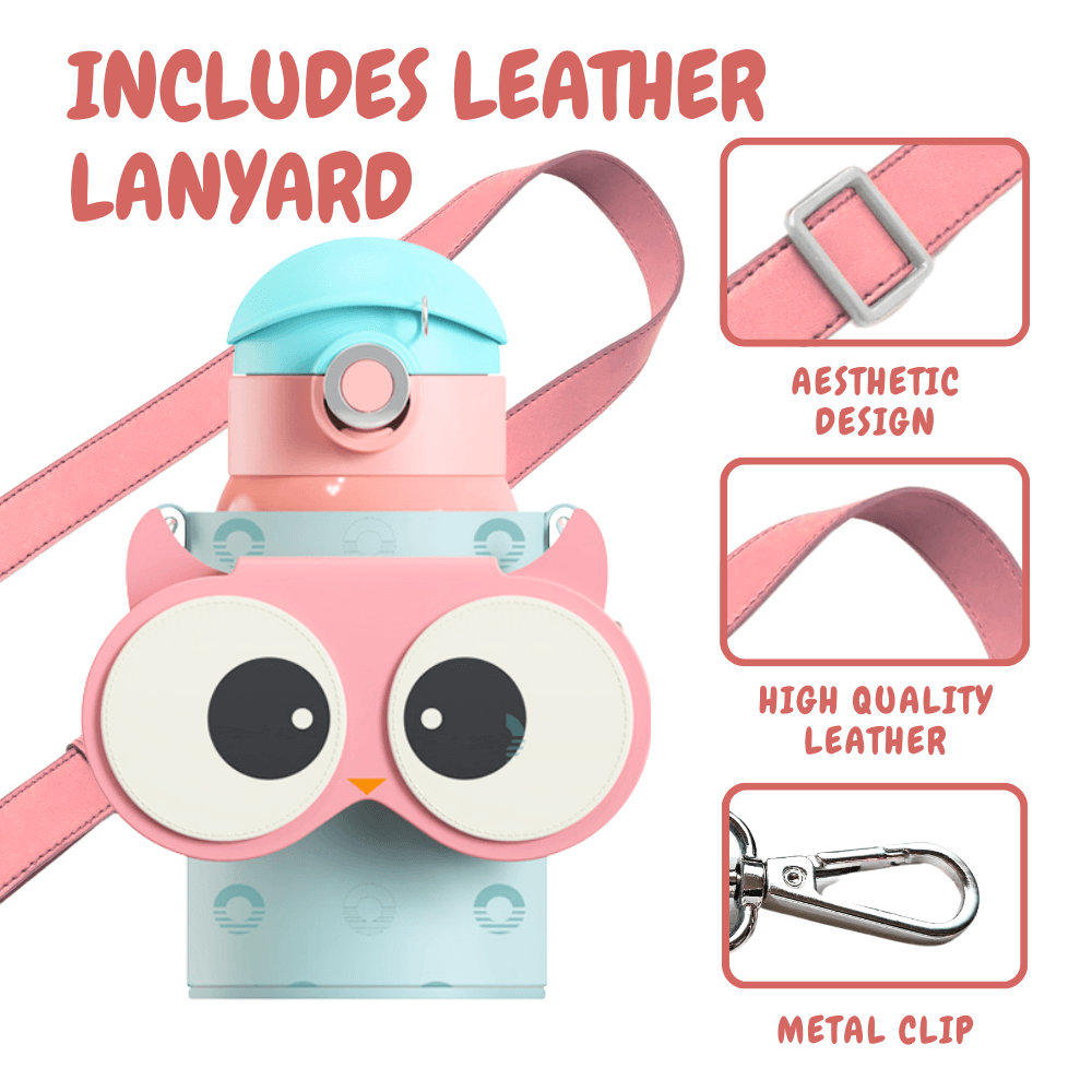 Owl Eye Thermos Cup With Sleeve - Cocosmile Cups