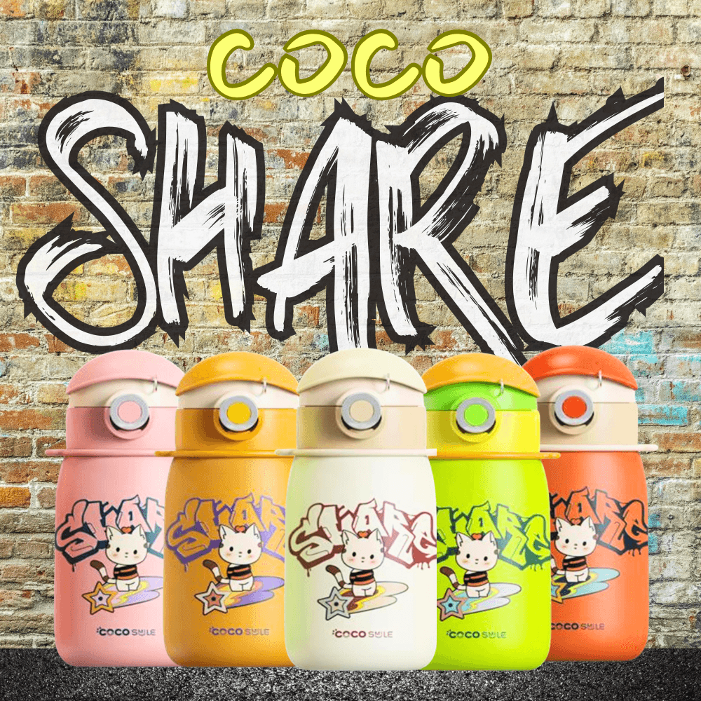 Coco Hat Share Cat Cup - Cocosmile Cups