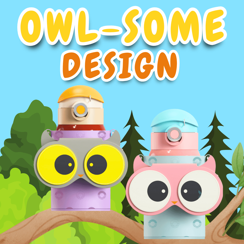 Owl Eye Thermos Cup With Sleeve - Cocosmile Cups