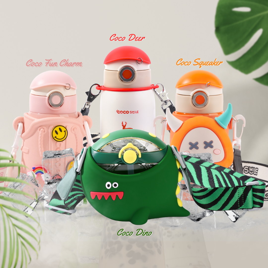 "Dino & Friends" Kids Hydration Bundle – 4 Fun Cups + Free Shipping