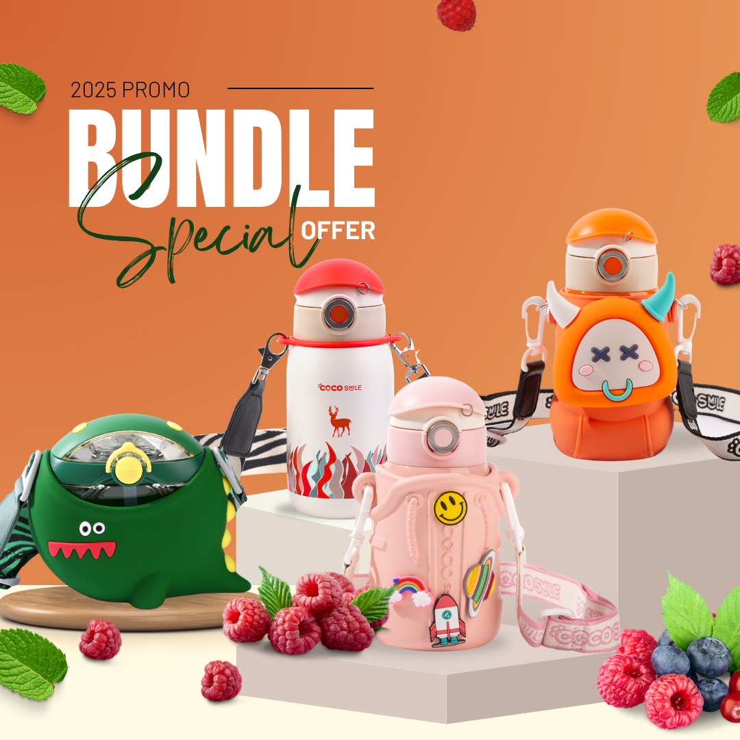 "Dino & Friends" Kids Hydration Bundle – 4 Fun Cups + Free Shipping