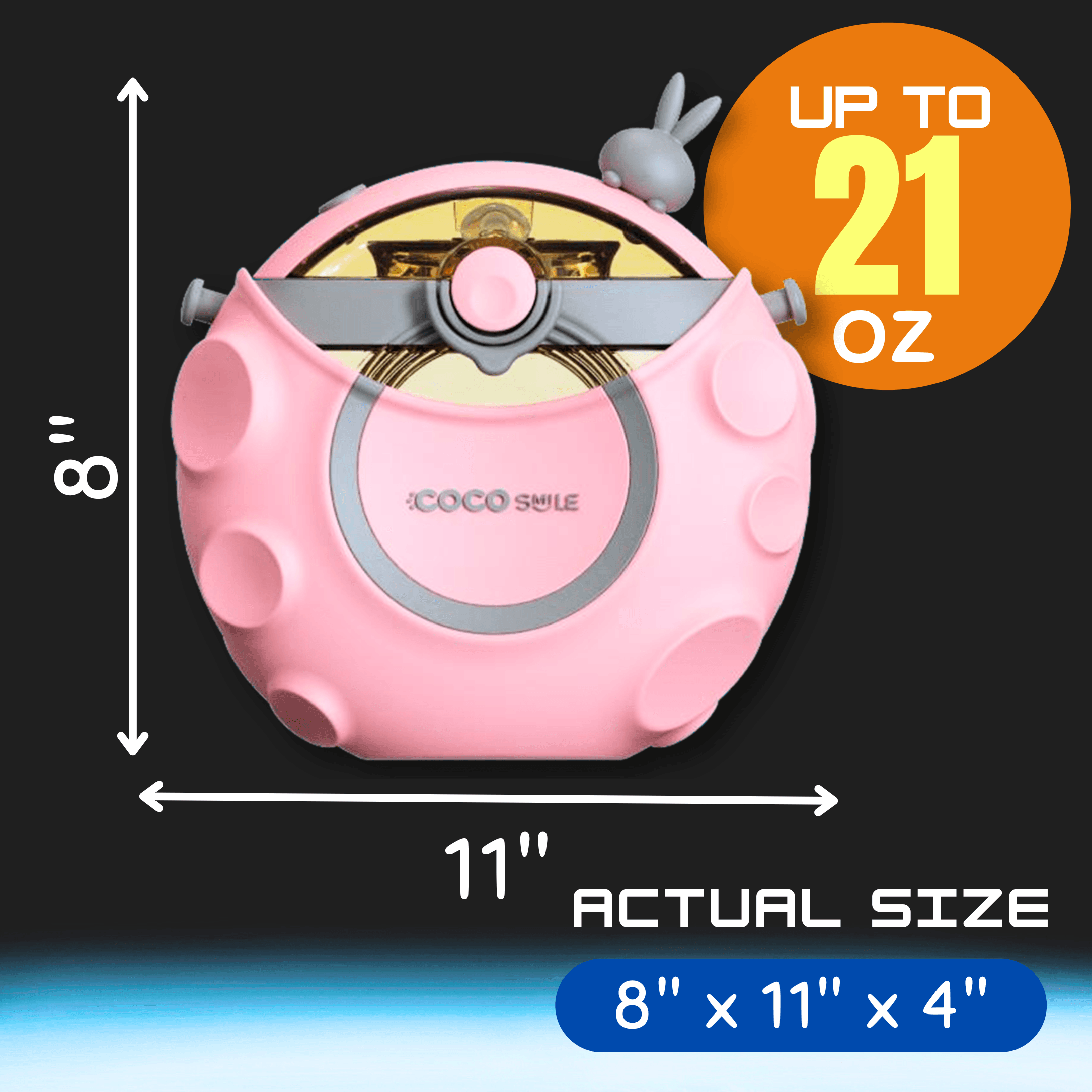 Astronaut Straw Round Bottle.