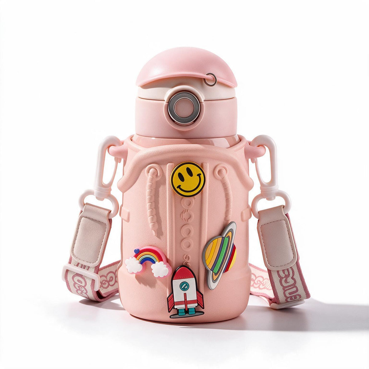 Coco Fun Charm Kids Water Bottle with Straw & Direct Drink Lid