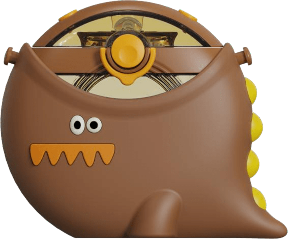 Dinosaur Round Bottle with Lanyard.