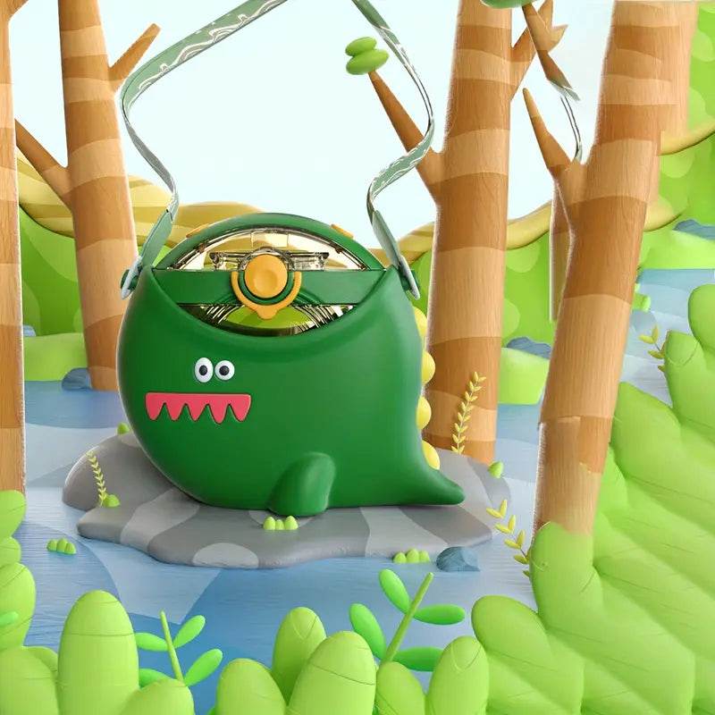 Dinosaur Round Bottle with Lanyard.