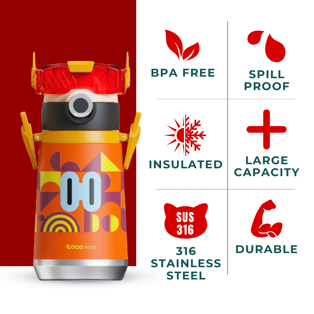 Robot Thermos Cup (Double Eye) - Cocosmile Cups