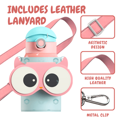 Owl Eye Thermos Cup With Sleeve - Cocosmile Cups