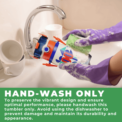 Robot Thermos Cup (Double Eye) - Cocosmile Cups