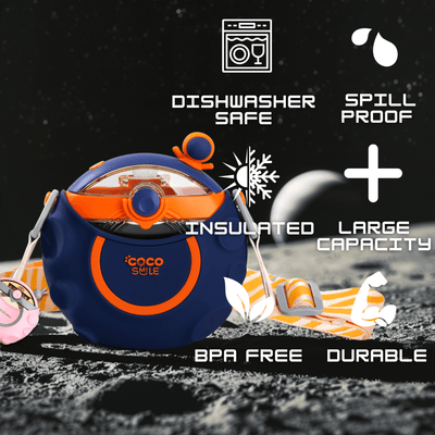 Astronaut Straw Round Bottle.