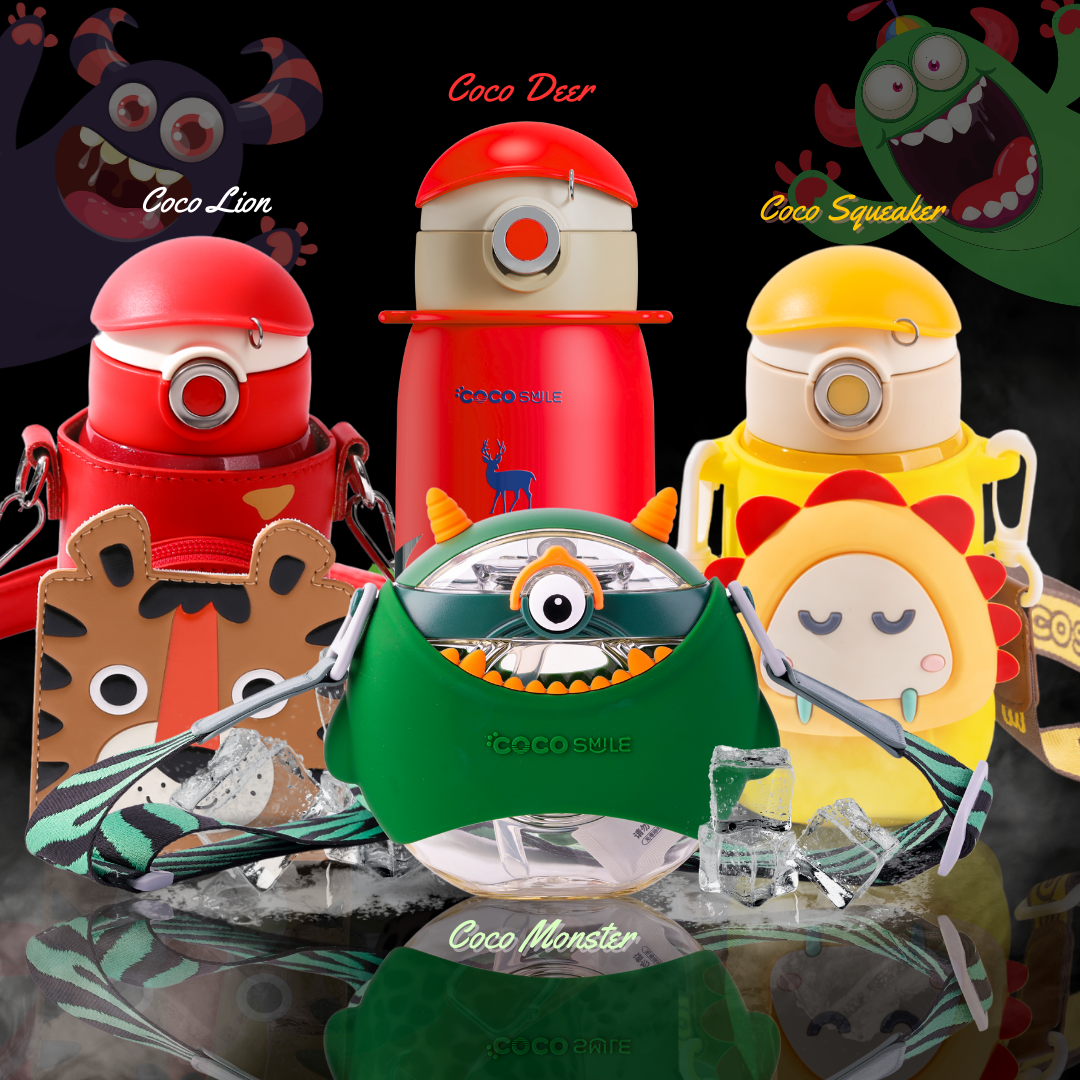 “Wild Adventure” Kids Hydration Bundle – 4 Animal Cups + Free Shipping