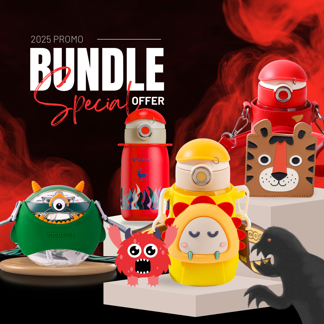 “Wild Adventure” Kids Hydration Bundle – 4 Animal Cups + Free Shipping