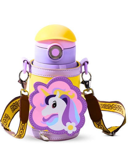 Coco Unicorn Drinking Kids Insulated Water Bottle