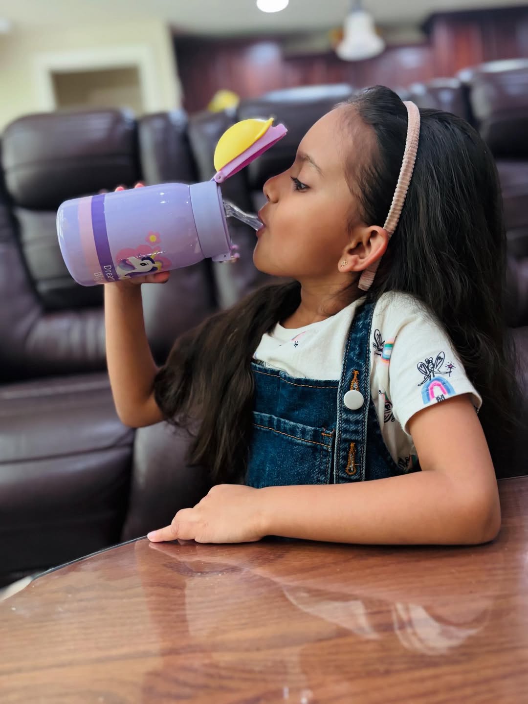 Coco Unicorn Drinking Kids Insulated Water Bottle