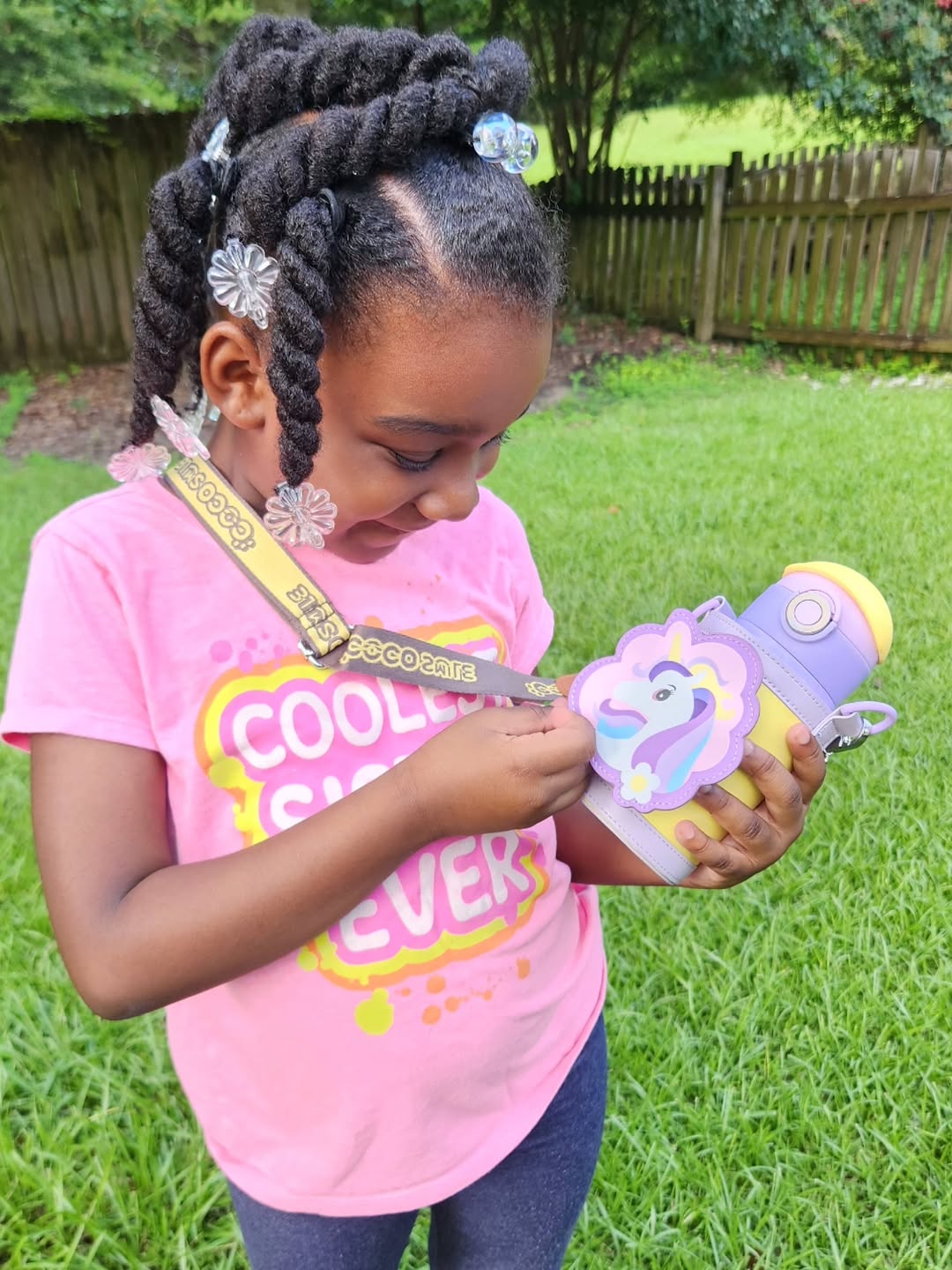 Coco Unicorn Drinking Kids Insulated Water Bottle