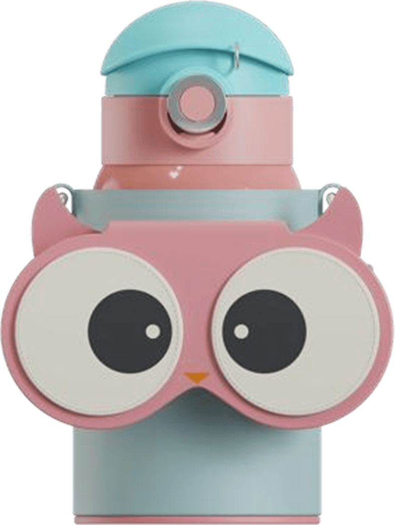 Owl Eye Thermos Cup With Sleeve - Cocosmile Cups