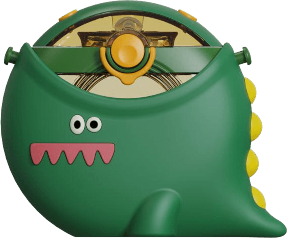 Dinosaur Round Bottle with Lanyard.