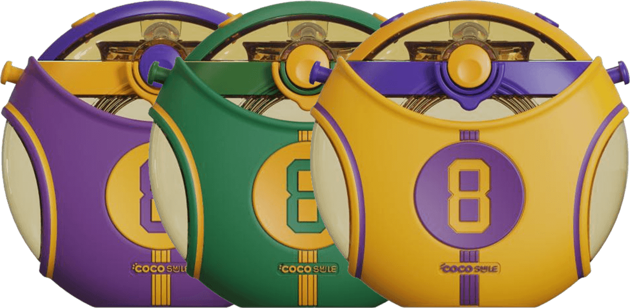 Number 8 jersey Straw Round Bottle.